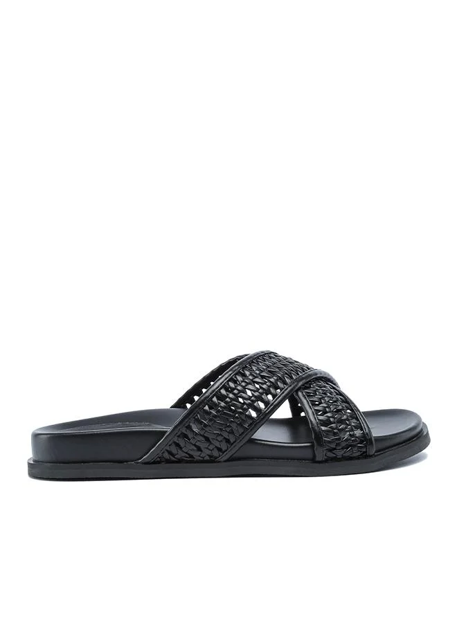 فايور Stylish Woven Cross-Strap Slide AJ 014